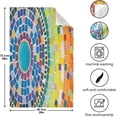thumbnail image 5 of Colorful Mosaic Tea Towels Set of 6 Rainbow Kitchen Dish Cloth with Hanging Loop, 18"x28"Lint-Free Absorbent Towel for Kitchen Drying Wiping and Cleaning, 5 of 7