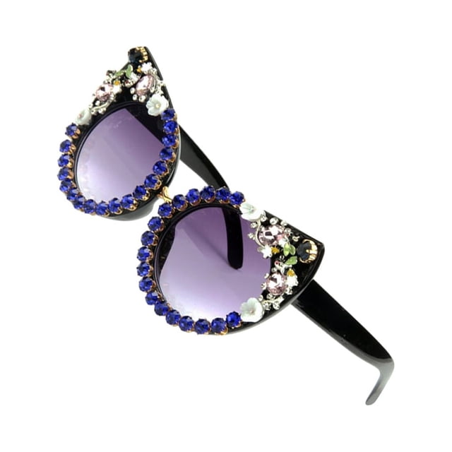Minnieouse Gafas de sol vintage Moda para amantes retro Gafas de sol vintage ligeras y portátiles azul Type1 NO1