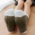 thumbnail image 3 of Yuanlong Womens Socks Winter Warm Cozy Fluffy Coral Thermal Slipper Socks Soft Casual Home Sleeping Crew Socks One Size, 3 of 5