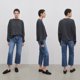 thumbnail image 4 of Nuevos pantalones vaqueros europeos y americanos THE de pierna recta cepillados y de terciopelo de nueve pulgadas para mujer, pantalones elásticos adelgazantes y de cintura alta, 4 of 4