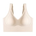 thumbnail image 6 of SNKSDGM Women's Plus Size Breathable Sports Bra, Seamless Racerback Bralette, Mesh Hollow Out Wire-Free Bras, 6 of 8
