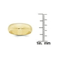 thumbnail image 3 of Primal Gold 10 Karat Yellow Gold 6mm Half Round Wedding Band Size 11, 3 of 6
