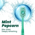 thumbnail image 2 of Disposable Mini Toothbrush with Toothpaste + Brush + Floss + Pick + Tongue Scraper - Pre-applied travel toothbrush - Single pack - Oral care - Mint - Small portable toothbrush - 25 pack, 2 of 4