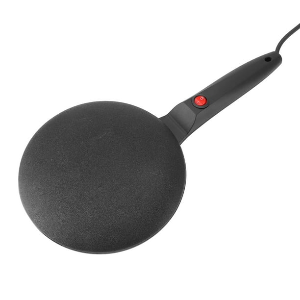 Máquina De Crepé Eléctrica, 600W A Prueba De Pico De 21 Cm De Control De Temperatura Automática Panqueca Manejo Largo Sartén Redondo Plano Para Crepes Tortillas Blintzes