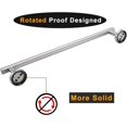 thumbnail image 7 of Brushed Nickel Bath Towel Bar Single Bars Towel Rack Rod Classic Wall Mounted SUS304 Stainless Steel Bathroom Towel Holder Toilet Kitchen Towel Shelf Single Layer,18 inches, 7 of 7