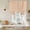 Terracotta, Cream, variant on Orange Plaid Tie Up Curtains 45 Inches Long, Kitchen Window Curtains Over Sink, Fall Gingham Grids Striped Modern Country Small Window Curtains Balloon Curtains Valances for Bedroom/Cafe 34"x45"