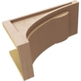 thumbnail image 6 of 9"W x 18"D x 9"H Wide Viola Rough Cedar Woodgrain TimberThane Corbel, Primed Tan, 6 of 6