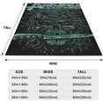 thumbnail image 5 of Asking Music Alexandria Flannel Blanket Air Conditioning Blanket Nap Blanket Sofa Throw Blanket Throw Blankets 50"X40", 5 of 6