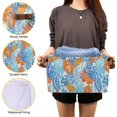 thumbnail image 7 of Coolnut Watercolor Coral Foldable Canvas Storage Bin, Sturdy Fabric Storage Basket with Handles, Storage Cube Box for Organizing Shelf Nursery Toy Closet 2PCS#351 Home Decor, 7 of 7