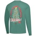 thumbnail image 3 of Men's Image One Light Green Houston Cougars Holiday Long Sleeve T-Shirt, 3 of 3