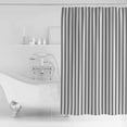 thumbnail image 2 of Stripes Shower Curtain Set ，Waterproof Fabric Shower Curtains Modern Art Black Beige Shower Curtains for Bathroom,Bathroom Decor 72"x72", 2 of 7
