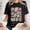 Black#1, variant on Black and Friday Discounted Items under $5 GaThRRgYP Womens Blouses under $10,Womens Plus Size Tops Short Sleeve,Women's Fashion Summer Round Neck Drop Sleeves Leisure Short Sleeve Printing White XXL