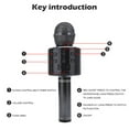 thumbnail image 3 of Karaoke Microphone Bluetooth Wireless, Portable Karaoke Machine for Kids, Adults, Party, Birthday, Blue, 3 of 8