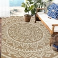 thumbnail image 5 of Yamaziot 6'x9' Outdoor Rugs Patio Rug Reversible Mats RV Waterproof Outdoor Rugs Camping Rugs Plastic Straw Rug Outdoor Area Rug for Patios, Camping, Porch, Balcony, Beach, Deck, 5 of 5