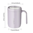 thumbnail image 2 of Aislada Con Pajita Acero Inoxidable Desayuno Gran Capacidad para Parejas Con Té Con Leche (púrpura) (Dream Purple [304 Liner]), 2 of 7