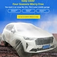 thumbnail image 4 of Clear Disposables Car Covers, Universal Car Cover Waterproof Dustproof Full Car Plastic Cover Full with Elas Covers, 4 of 9