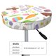 thumbnail image 4 of Balery Happy Easter1 Fundas de asiento para taburete de bar redondo de tela de terciopelo ajustables que protegen de arañazos y manchas para sillas de 14 a 17 pulgadas.-13 inch, 4 of 7