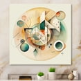 thumbnail image 2 of Designart Warm Minimalist Circular Abstract II Canvas Wall Art, 2 of 5
