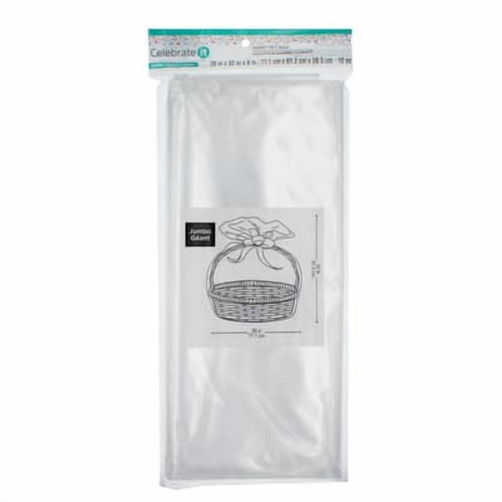 A1 Bakery Supplies Cellophane Bags 14x24 Round Bottom - 10 Pack Clear Gift Packaging