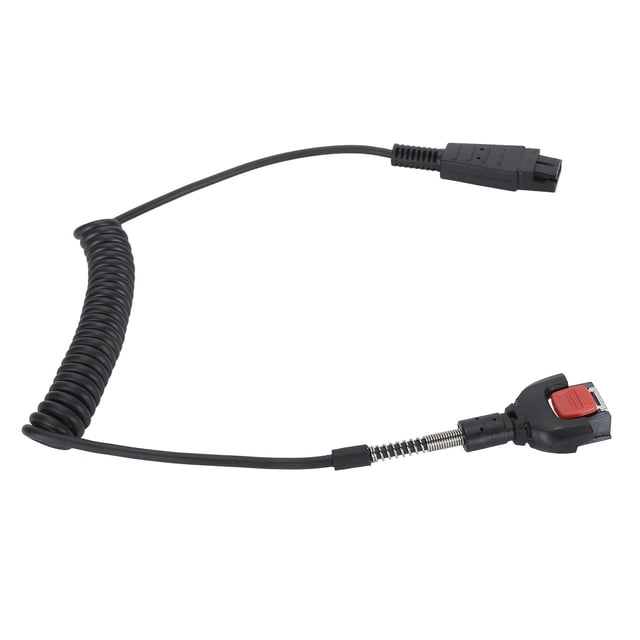Para CBL HS2100 QDC1 01T A Cable De Auriculares HS2100, Cable De Escáner De Código De Barras En Espiral Flexible Extensible De PVC De 3,9 Pies Para WT41NO