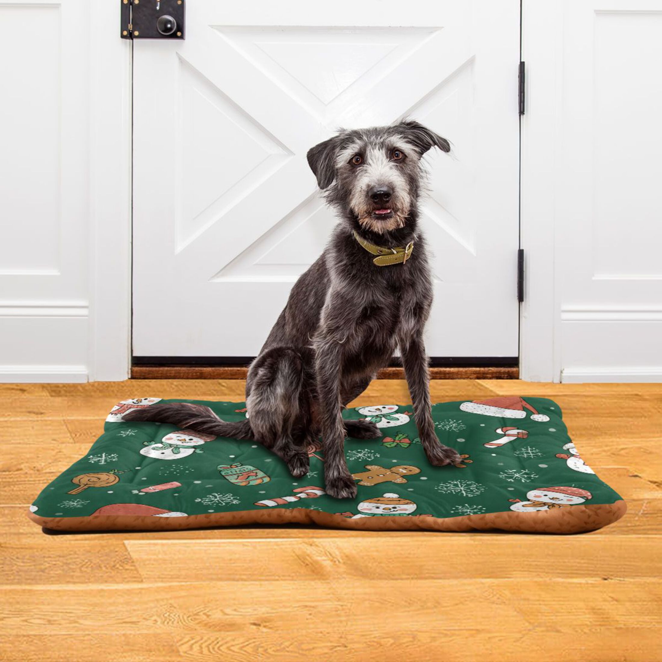 Cozy Mat Pet Bed Indoor Outdoor Warm Soft For Cat Dog Puppy(S/M) Cute Christmas Pattern