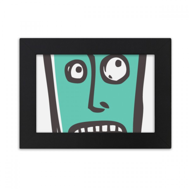 Suprised Face Sketch Tooth Desktop Photo Frame Ornaments Picture Art Painting