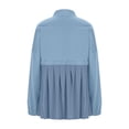 thumbnail image 7 of Patlollav Womens Loose Splicing Collar Button Up Outwear Long Sleeve Casual Jackets, 7 of 7