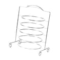 thumbnail image 2 of Soporte para servir platos, práctico soporte de acero inoxidable para almacenar platos. 5 nivel, 2 of 9