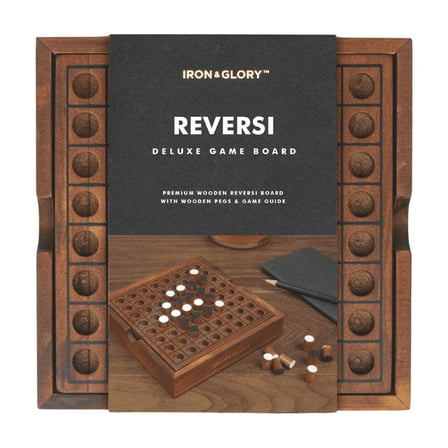 Iron & Glory Reversi | Travel Board Game for Adults | Family Puzzle 2 Player