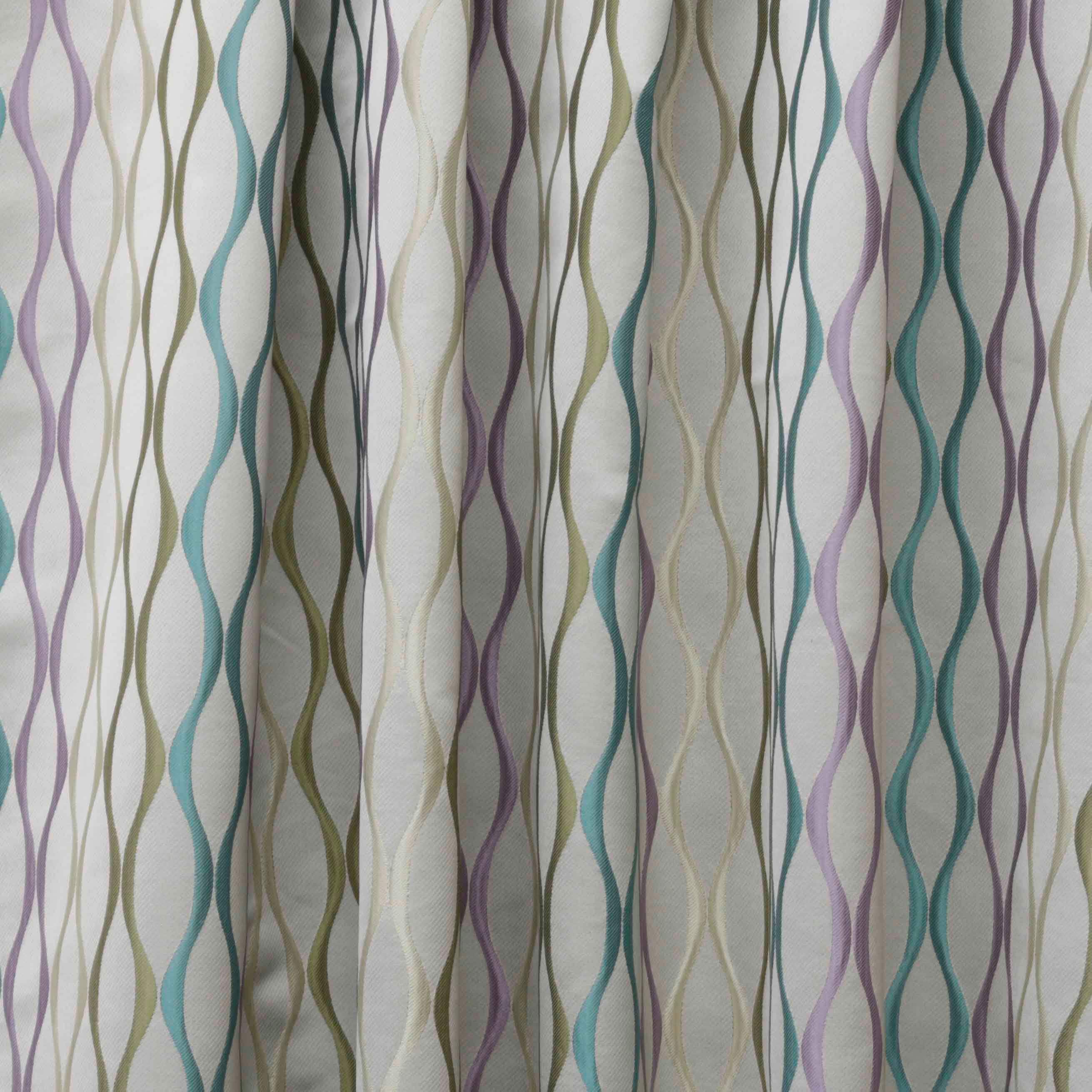 Fabric Mart Direct Multi Color Jacquard Fabric By The Yard, 54 inches or 137 cm width, 16 Continuous Yards Multi Jacquard Fabric, Stripes Swirls, Upholstery Drapery Curtain Wholesale Fabric