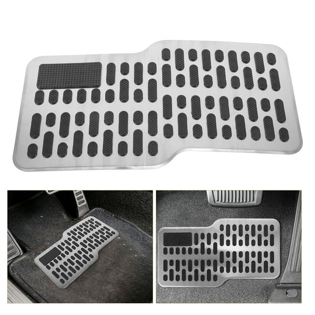 HEALEEP 2Pcs Car Accelerator and Brake Pedal Pad Sleek Design for Driving 11.4X5.5X0.08in