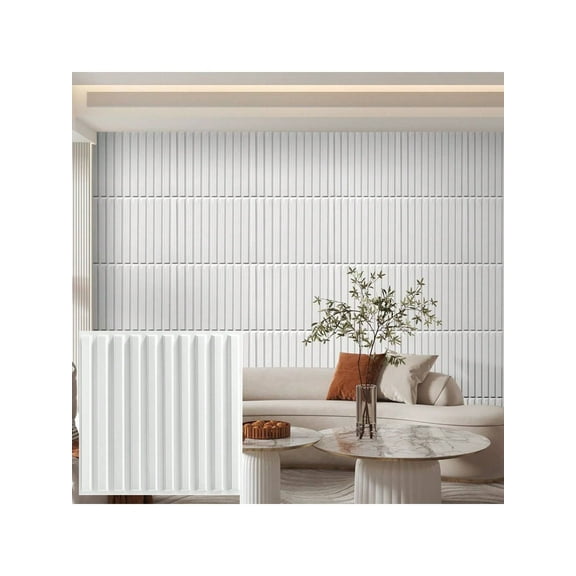 FLOLEOPA  Made in China 3D Wall Panel (Includes A Roll Of Mounting Tape), Interior Wall Decoration, Geometric Texture Pattern For Living Room, Lobby, Bedroom, Hotel, Office, Game Room, TV Backdrop,