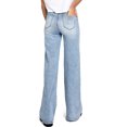 thumbnail image 4 of Risen Jeans Womens Juniors High Rise Wide-Leg Denim Pants (Light Denim, 1), 4 of 4