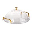 thumbnail image 4 of Round Serving Tray with Handle Cake Plate with Dome Decorative Multipurpose Fruit Dessert Tray for Coffee Table Party Home Office Snacks L, 4 of 8