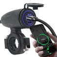thumbnail image 2 of 12V 24V Car Fast Charger Socket 45W PD USB C & 18W QC3.0 Dual USB Power Outlet USB Outlet for Motorcycle Truck ATV Boats, 2 of 4