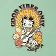 thumbnail image 5 of Wild Bobby, Betty Boop Good Vibes Only Betty Boop Ladies Racerback Tank Top, Mint, Medium, 5 of 5