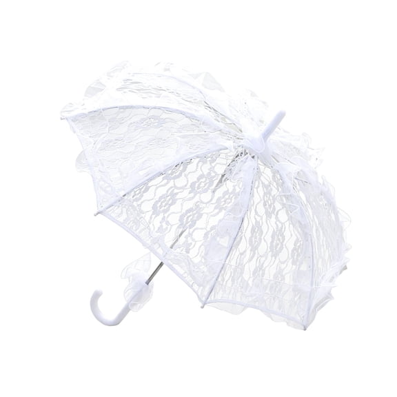 Nnndbs Lace Parasol Umbrella for Women, Vintage Lace Sun Umbrella with UV Protection, Portable Folding Umbrella for Travel Wedding