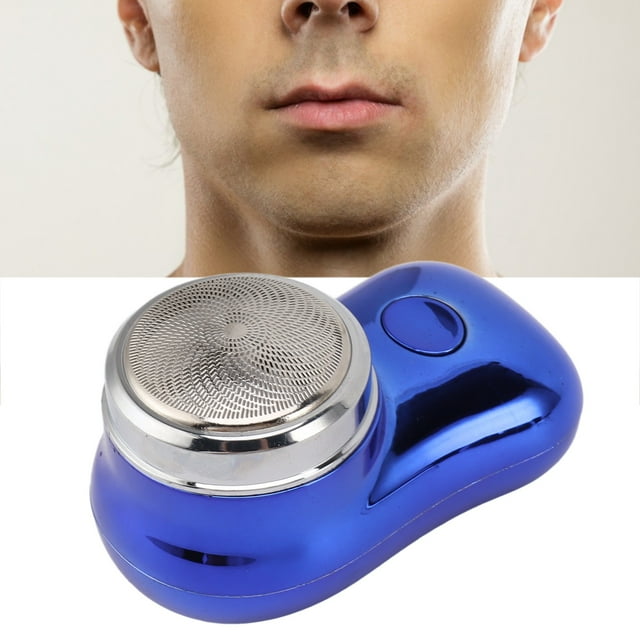 Portable Electric Shaver Mini Beard Trimmer Electric Compact Clipper, USB Rechargeable for Travel with Low Noise, Mini Beard Clippers Pocket Size Type C