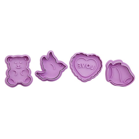 

Outfmvch home & kitchen Cute Fuuny Cake Pastry/Cookie/Fondant Stamper Baby Bake Cookie Plunger Cutters