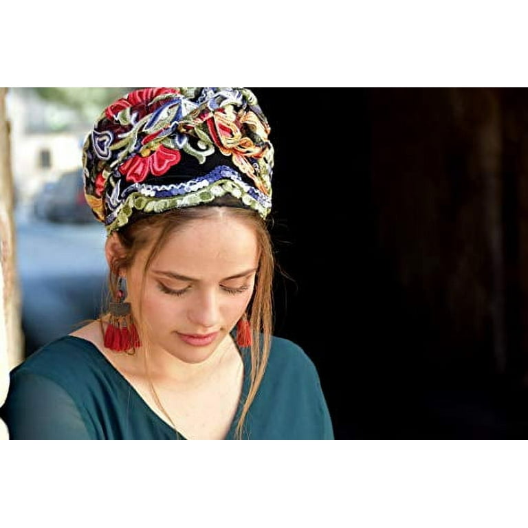 Sara Attali - Pañuelo completo para la cabeza, pañuelo para la cabeza,  cubierta de cabeza judía, bufanda, pañuelo, pashmina, delantal, talla  única