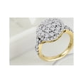 thumbnail image 2 of Halo Jewelers 14k Yellow Gold 1 3/4Cttw Round Cut Natural White Diamond Infinity Halo Cluster Engagement Ring for Women Wedding Birthday (Diamond Color: H-I, Clarity: I1-I2, 1.75Cttw) Ring Size-7, 2 of 6