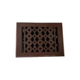 thumbnail image 3 of Floor Vent Cover / Register 6” x 8” with Damper – Prima Decorative Cast Aluminum, Powder Coated, Repaintable Tudor Mushroom Design – For Floors, Walls & Ceilings – VR 100, 3 of 12