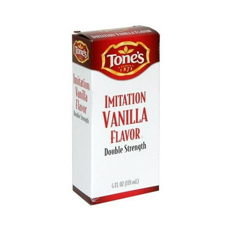 (2 pack) Tone's Double Strength Imitation Vanilla Flavor, 4 fl (Best Imitation Vanilla Extract)