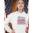 thumbnail image 2 of Oh My Stars And Stripes Hoodie Women -Image by Shutterstock, Female 3X-Large, 2 of 4