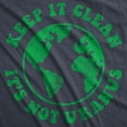 thumbnail image 2 of Mens Keep It Clean Its Not Uranus T Shirt Funny Planet Earth Tee Graphic Tees, 2 of 7