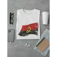 thumbnail image 3 of Angolan Grunge Flag T-Shirt Men -Image by Shutterstock, Male 4X-Large, 3 of 4