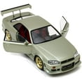 thumbnail image 2 of 1999 Nissan Skyline GT-R (R34) Millennium Jade 1/18 Diecast Model Car by Greenlight, 2 of 5