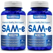 Pure SAM-e 500mg - 180 Capsules (2 Pack) (S-Adenosyl Methionine)