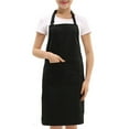 thumbnail image 1 of Delantal de Trabajo de Cafetería ANGGREK Unisex Negro 75 x 59 cm, 1 of 8