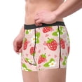 thumbnail image 3 of Wukai Strawberry Floral Print Men’s Underwear Breathable Boxer Briefs,&nbsp;Moisture Wicking & Breathable-Medium, 3 of 7